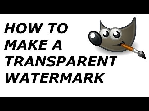 Gimp how to make transparent